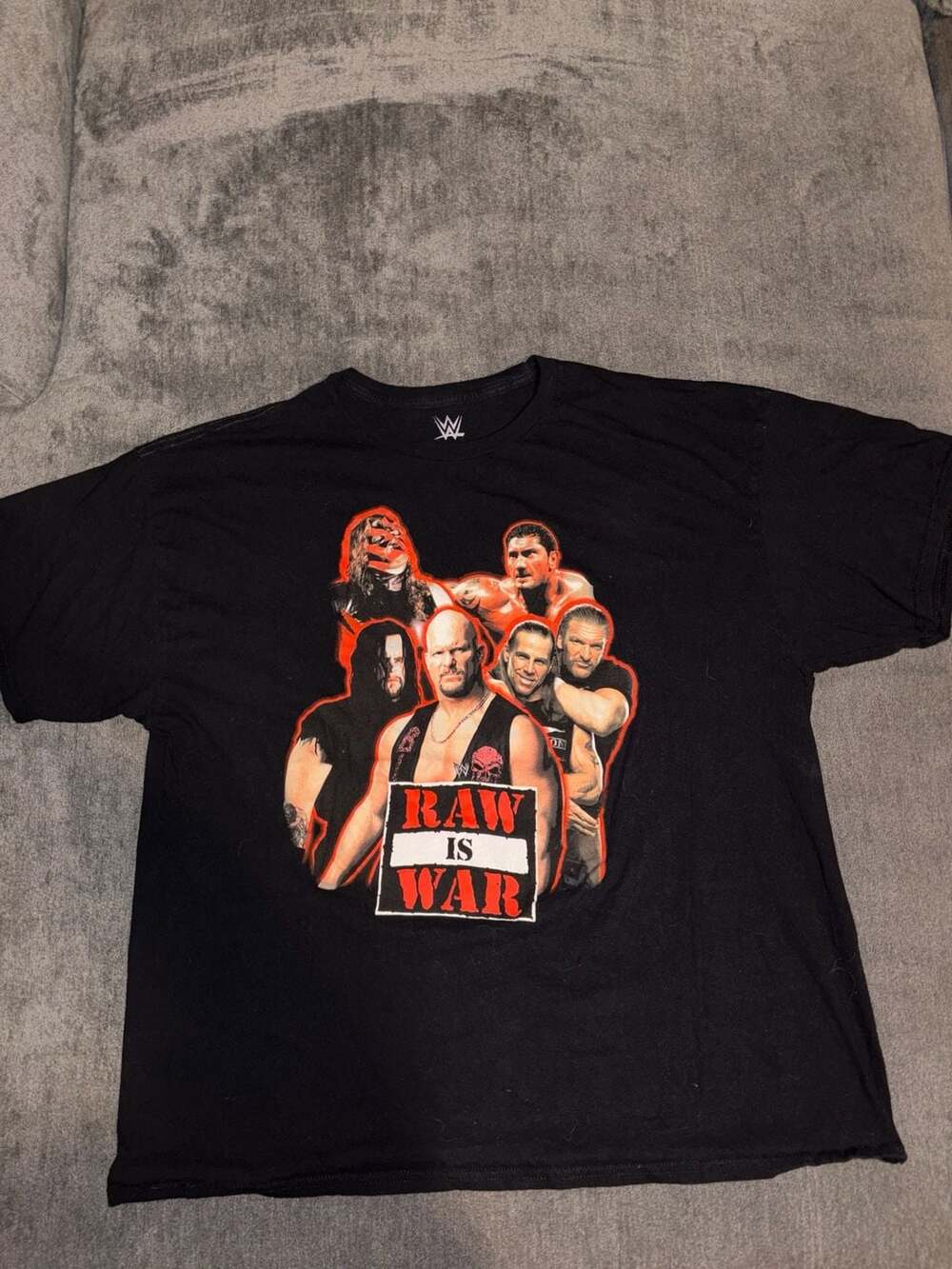 WWE Raw Is War Graphic T-Shirt Size 2XL Black Stone Cold Legends Tee